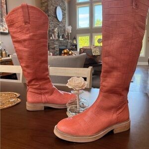 Sam Edelman Pink Fable Over the Knee Boots